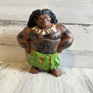 DISNEY Moana Mega Maui 8" Action Figure Doll Hard Plastic Toy Kids Original